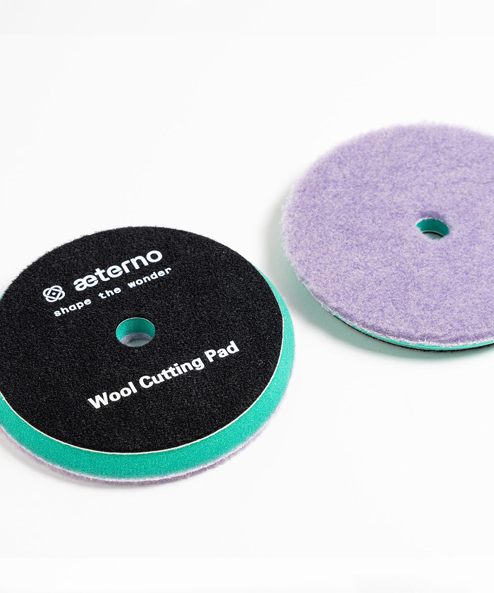Roxo/Verde - Boina de corte de lã/espuma