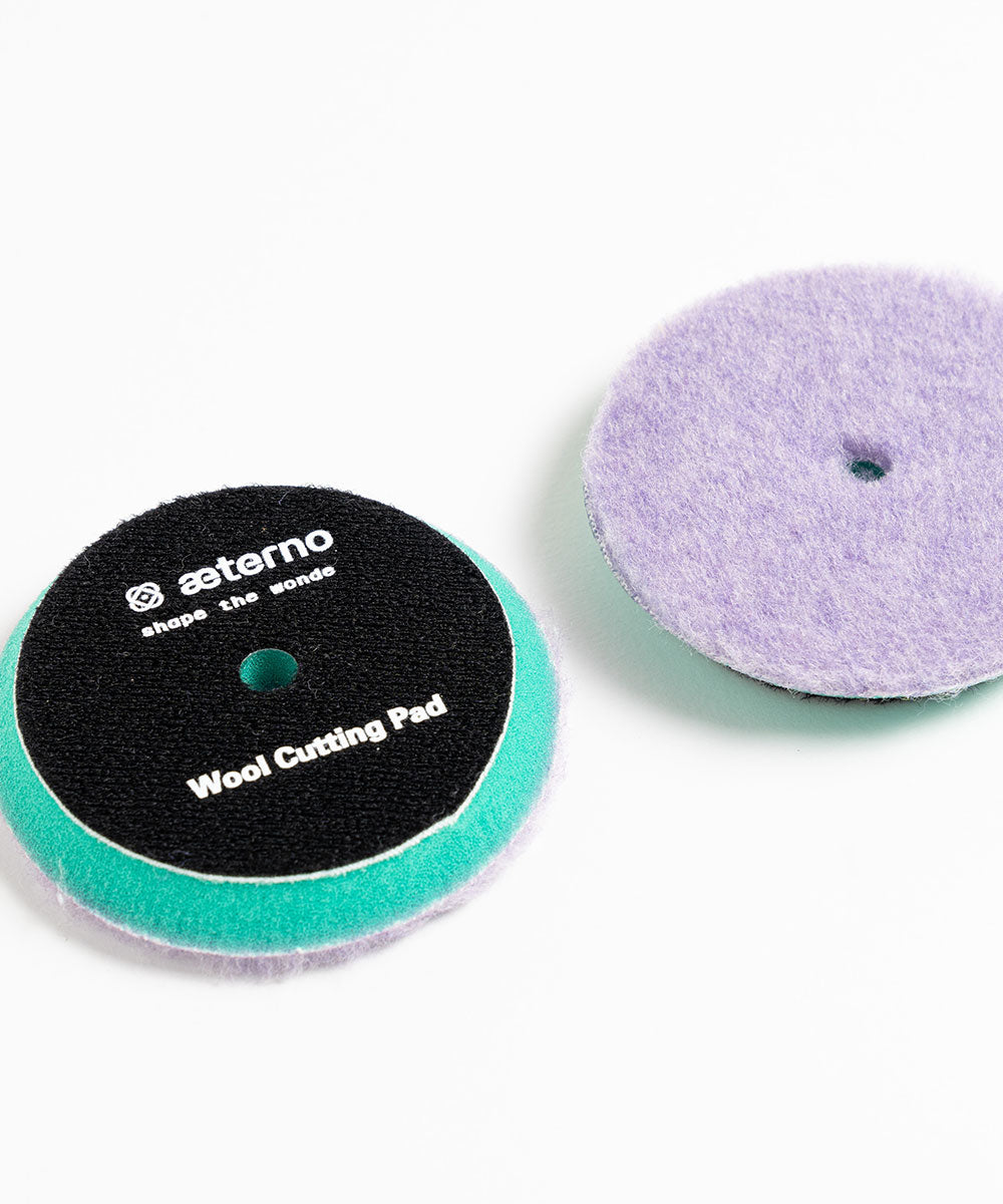 Roxo/Verde - Boina de corte de lã/espuma