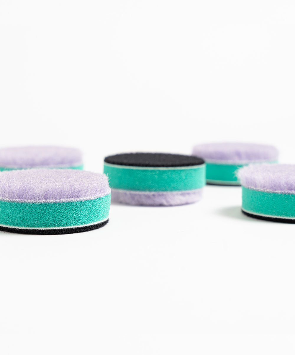 Roxo/Verde - Boina de corte de lã/espuma