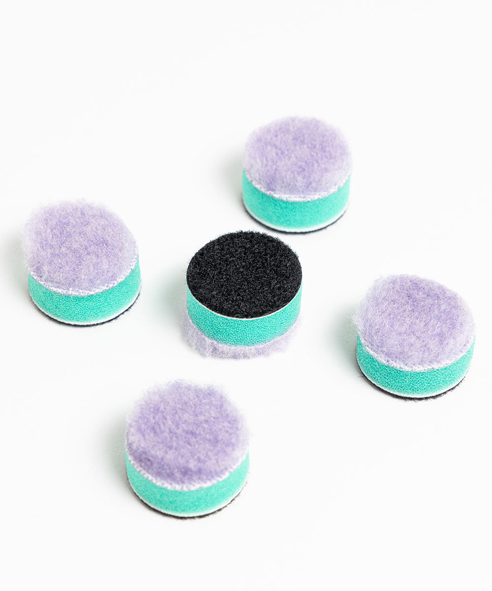 Roxo/Verde - Boina de corte de lã/espuma